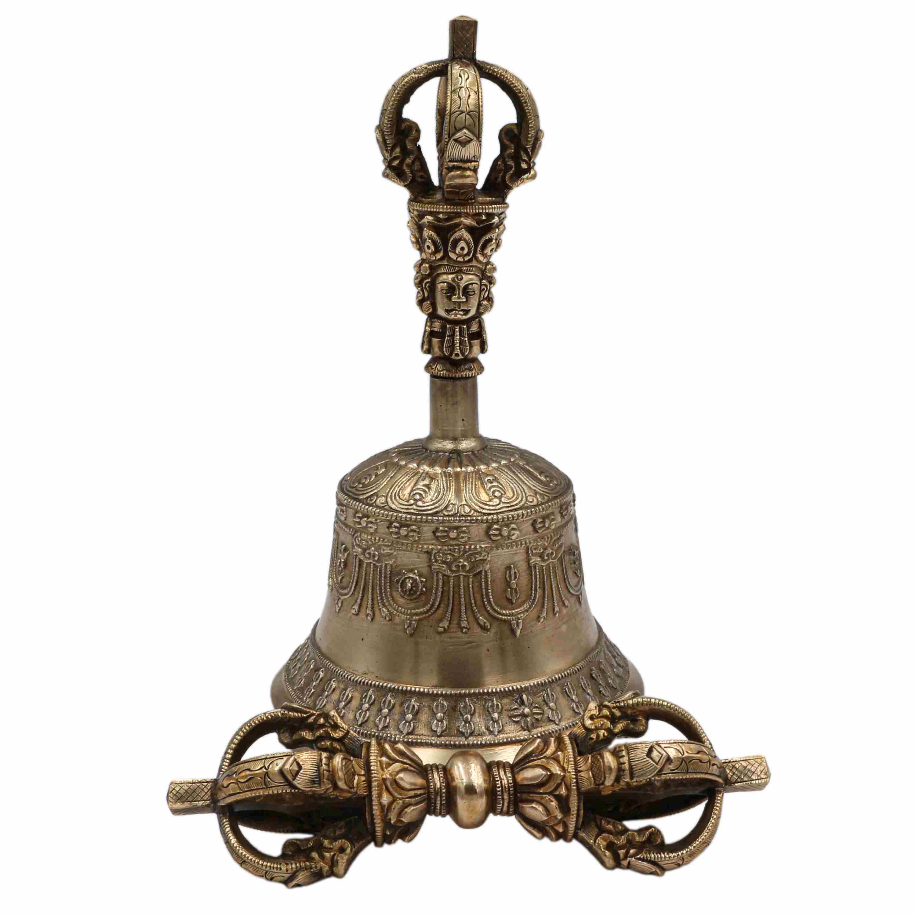 High Quality, Pure Bronze Bell and Dorje, Vajra, Ritual Tools of