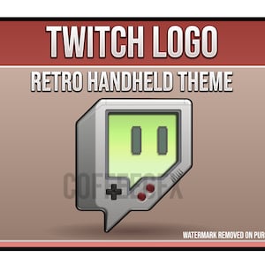 Twitch Logo Retro Gameboy Inspired Overlay