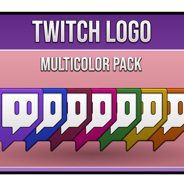 Twitch Logo Multicolor Overlay