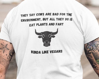 Carnivore Shirt, Anti-Vegetarian, Anti-Vegan, Meat Lover Tee, BBQ T-shirt, Keto Gift, Primal Eating, Meat Eater, 0 Percent Vegan, Gifts for