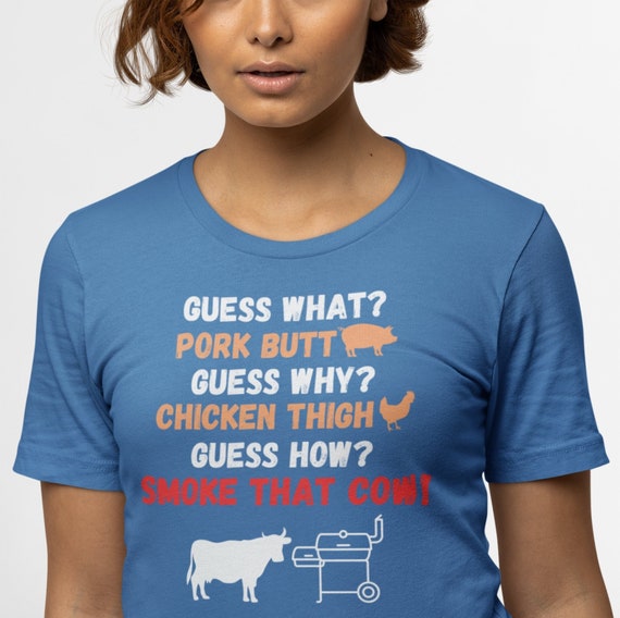 Funny BBQ Tshirt | Smoke Cow Shirt | Grill Smoker Tee | Smoked Beef, Pork, Chicken | Cookout gift ideas | Grill Master | Grilling Shirt