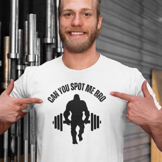 Can You Spot Me Bro | Bigfoot Weightlifting Shirt | Muscular Sasquatch | Cryptid T-shirt | Fitness Gift | Power Lifter Tee | Gym Pump Cover