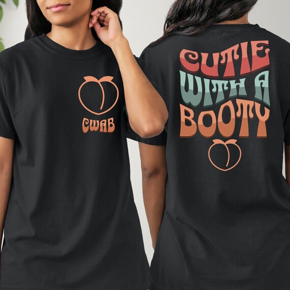 Cutie With A Booty Pump Cover | Gym Shirt | Gym Lover Gift | Oversized Workout T-shirt | Muscle Mommy Tee | Vintage 90s Style