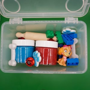 Paw Patrol Themed Playdough Sensory Box