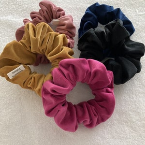 Velvet scrunchies