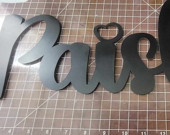 Wood Cut Out - Name Wood Sign - Custom Wood Sign - Bedroom Decor - Custom cut Name Sign - Word Cut Out - Wood Project