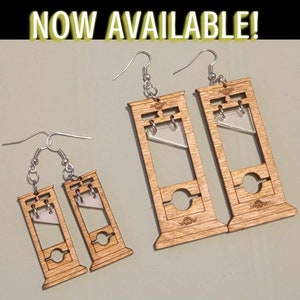 Guillotine Dangle Earrings - Halloween Earrings - Unique Earrings - Gift