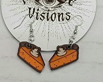 Pumpkin Pie, Sweet Potato Pie Dangle Earrings