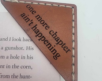 Bookmark, Leather Corner Bookmark, Book Lover Gift, Gift For Her