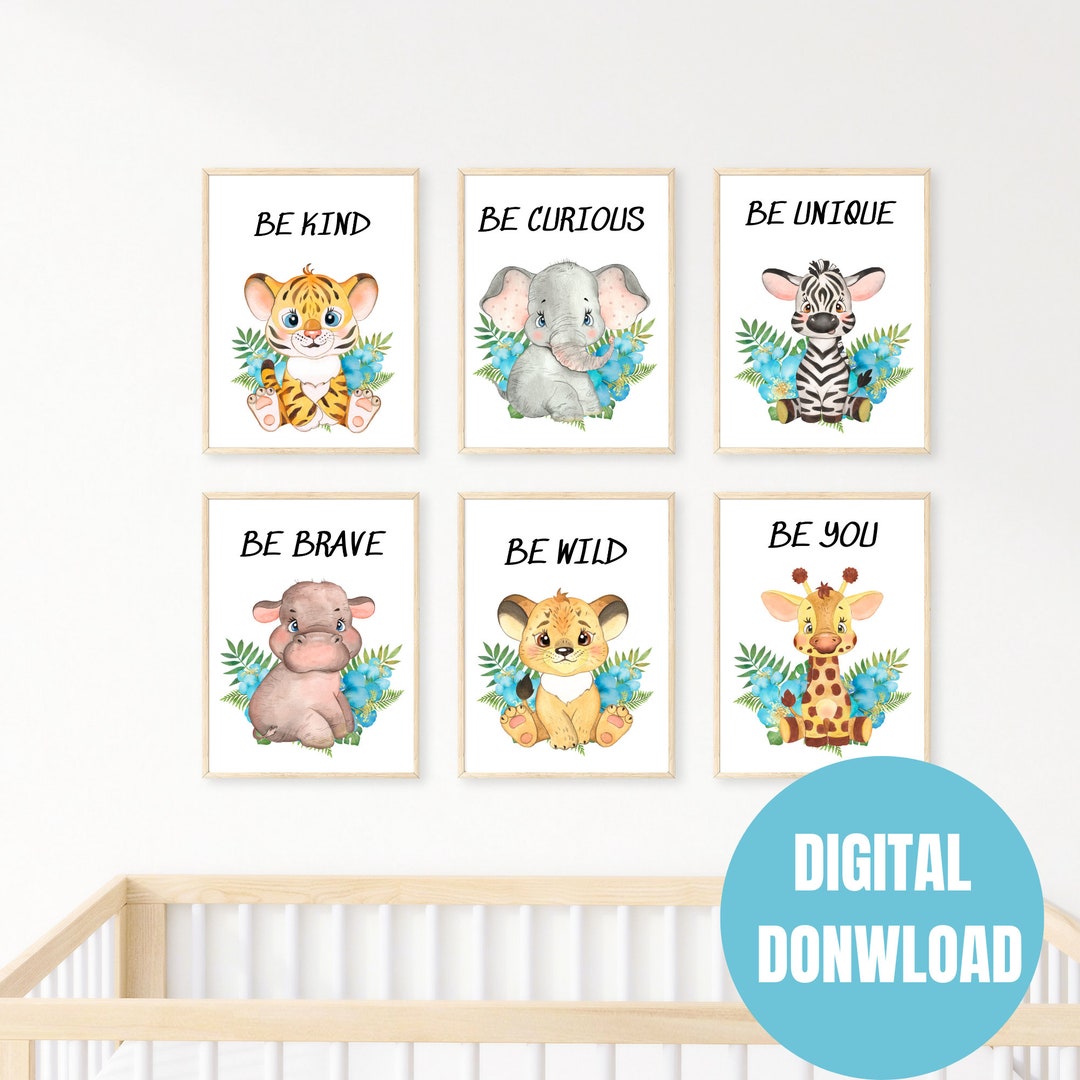 Printable Children Encouragement Wall Art Boy or Girl, Nursery Child ...