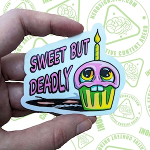 Sweet But Deadly Mr Cupcake Sticker