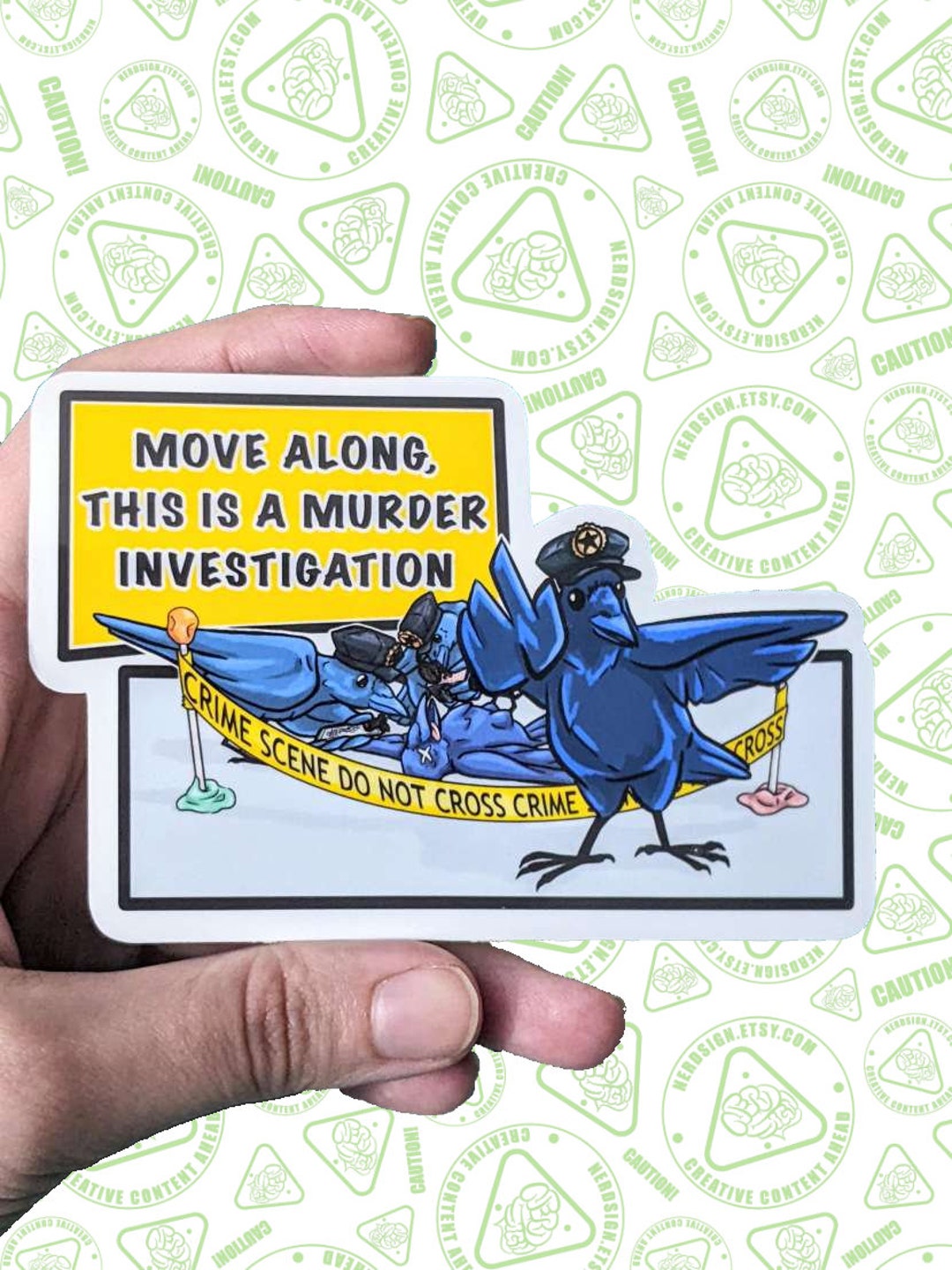 Crow Murder Investigation Sticker - Etsy