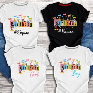 Birthday Squad Shirt, Disney Birthday Shirt, Disney Birthday Boy Shirt, Disney Birthday Girl Shirt, Family Birthday Shirt