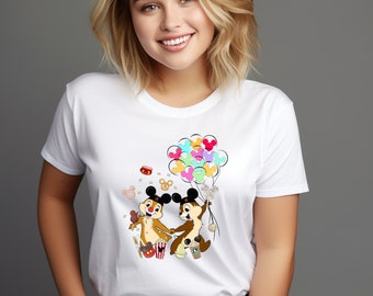 Chip And Dale Shirt, Chip N Dale Tee, Chip n Dale Snacks Shirt, Disney Balloon Shirt, Disneyland Family, Double Trouble Shirt, Disney Shirt