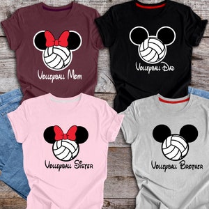 Disney Volleyball Shirt, Minnie Volleyball Tee, Disney Trip Shirt, Disney Matching Shirts, Mickey Volleyball Shirt, Volleyball Mom Shirt