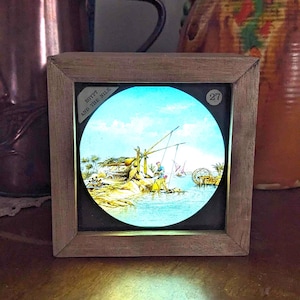 Egypt and The Nile No. 27 - Vintage Magic Lantern Slide Lamp