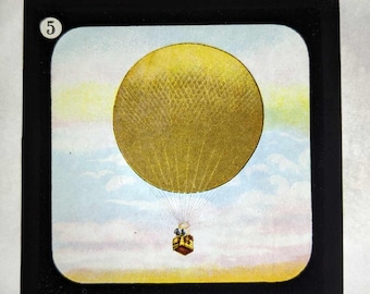 Single Magic Lantern Slide or Installed in a Light Box - Aloft