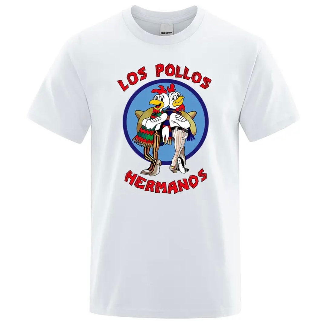 LOS POLLOS HERMANOS Funny Graphic Printed Short Sleeve Crew - Etsy