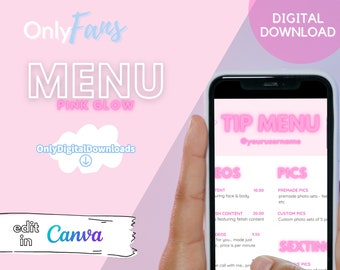 Onlyfans Tip Menu - Etsy