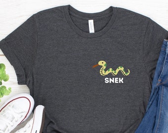 Snek Shirt, Funny Snake Shirt, Nature Lover, Animal Lover Gift, Gift for Nature Lover, Nature Rules Shirt