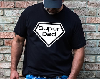 T-shirt super papa, cadeau fête des pères, chemise papa héros