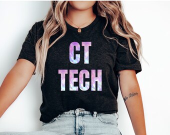 camisa de tecnólogo de ct, camisa de tecnología de ct, regalo para tecnología de ct, regalo de graduado de tecnología de ct, camisa de la semana de tecnología de rad, camisa de escaneo de gato, camisa de tecnología de ct con efecto tie-dye