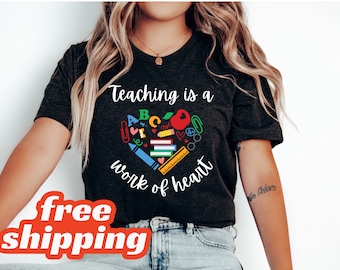 Lesgeven is een hartverwarmend shirt, cadeau voor leraar
