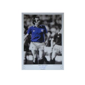 Colin Jackson Signed Rangers non glossy Photo with COA, Rangers Legend