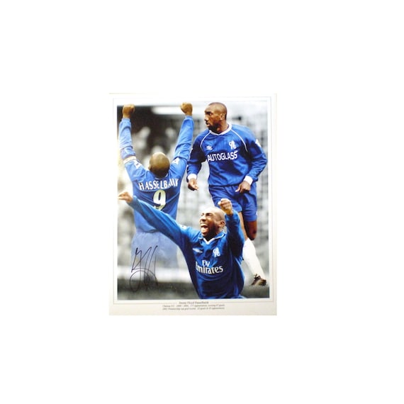 Jimmy Floyd Hasselbaink Signed Chelsea Photo Montage COA - Etsy