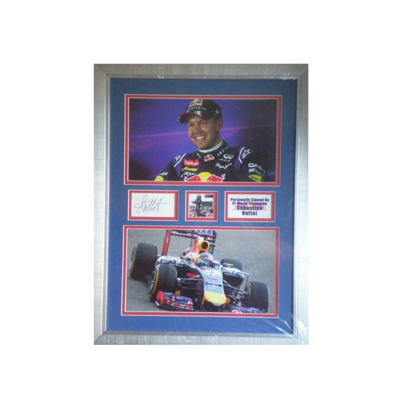Sebastian Vettel Signed Red Bull F1 Racing Photo Display Framed