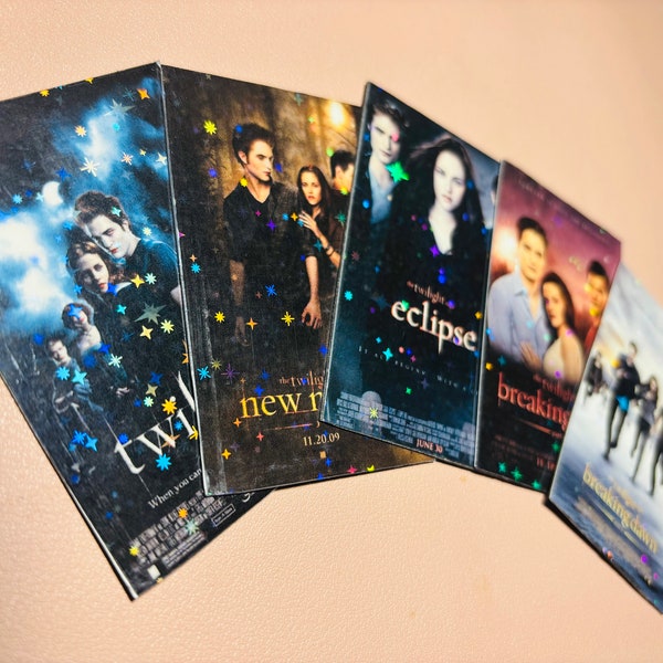 Twilight Series Movie Magnets, fridge magnets, movie magnets, book gifts, young adult book, new moon, eclipse, breaking dawn, movie posters