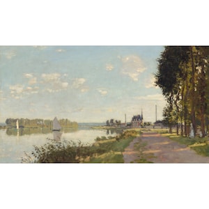 Motorized TV Cover with: Argenteuil by Claude Monet