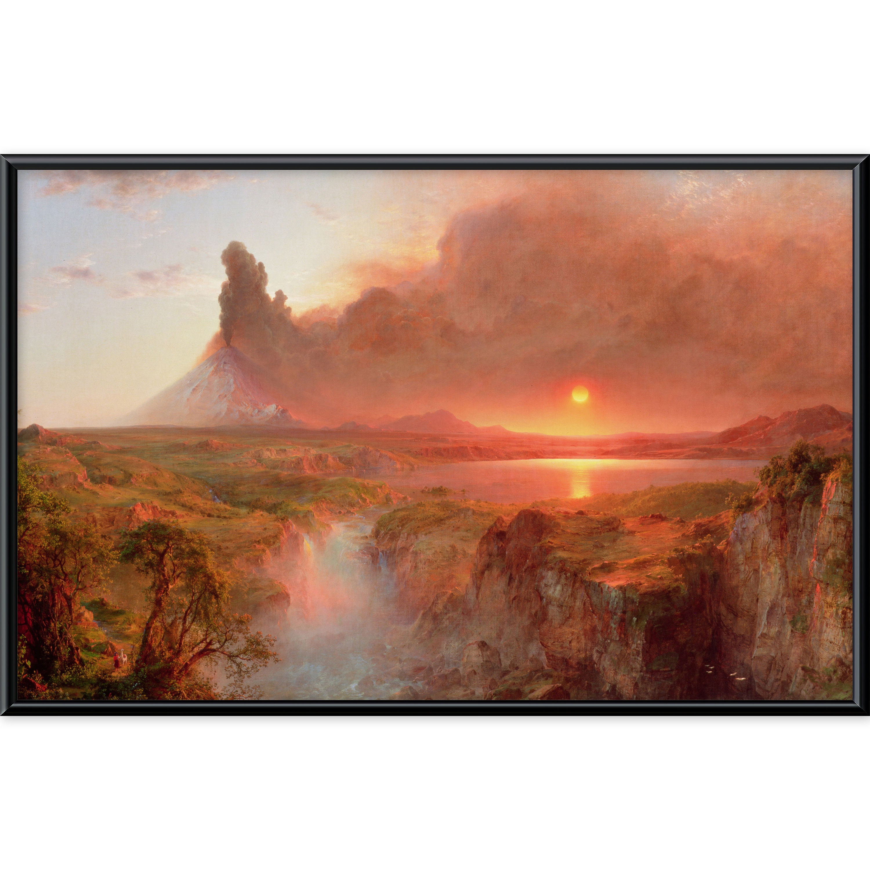 Motorized TV Cover With Cotopaxi by Frederic Edwin Church Etsy