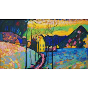 Motorized TV Cover with: Winter Landscape by Wassily Kandinsky