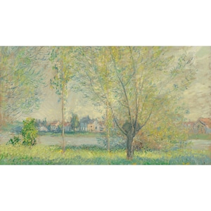 Motorized TV Cover with: The Willows by Claude Monet