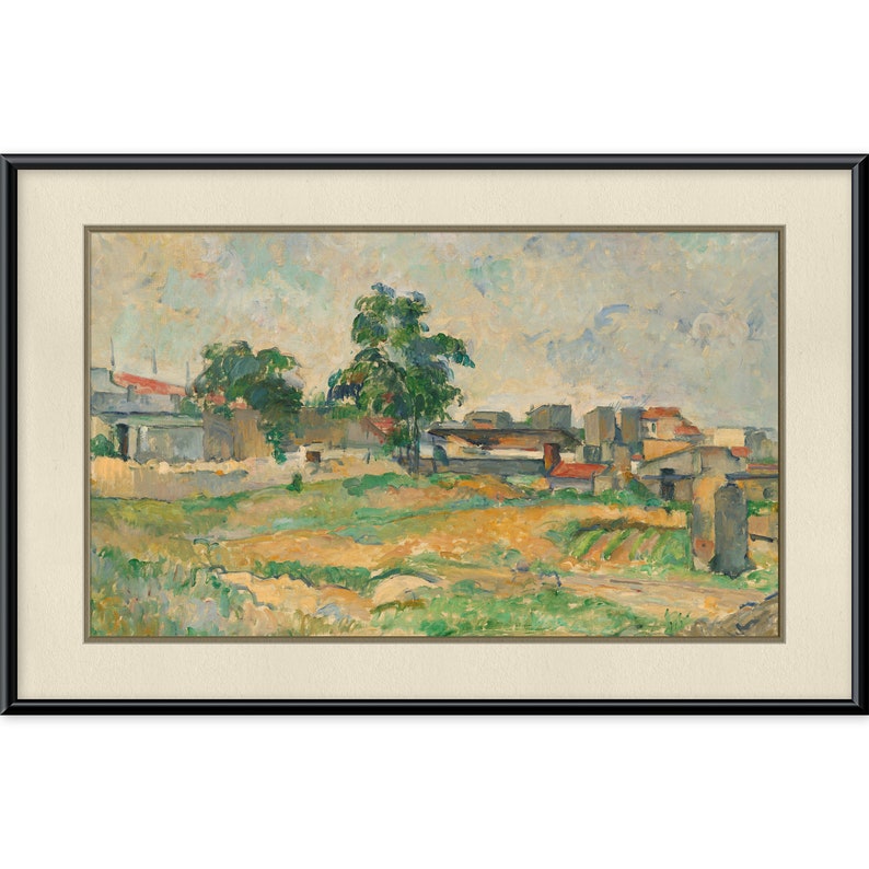 Motorized TV Cover With Landscape Near Paris by Paul Cezanne Etsy