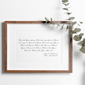 The Notebook Movie Quote Digital Art