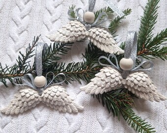 Angel wings hanging ornament