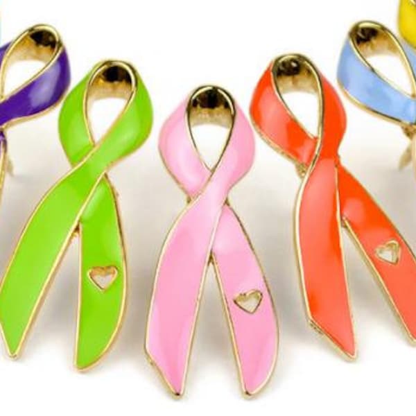 Cancer Awareness Schleife Emaille Pin