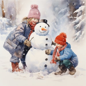 16 Winter Clipart Images, Winter and Christmas Instant Digital Download Mixed Media Craft Projects with Free Commercial Licence.