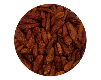 Organic Birds Eye Chillies  Whole 90,000-200,000 SHU