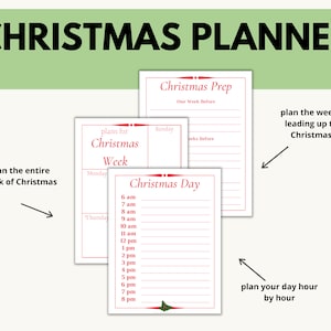 Christmas Planner Printable | Christmas Organizer | Christmas Planning ...