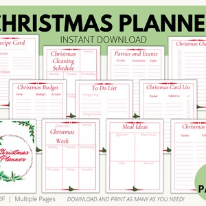 Christmas Planner Printable | Christmas Organizer | Christmas Planning ...