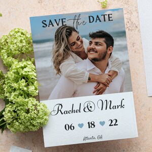 Save the Date Template | Photo Save the Date | Custom Save the Date | Editable Template | DIY Wedding Invite | Beach Save the Date | Wedding