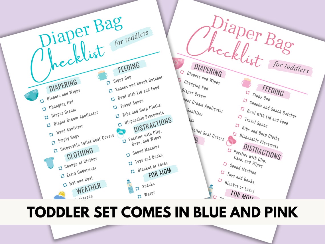Diaper Bag Checklist for Newborn and Toddler, Diaper Bag Essentials