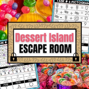 Candy Escape Room for Kids, Printable Escape Room Kit, Escape Room at Home, Sleepover Games, Halloween Party Game, Christmas Party Game