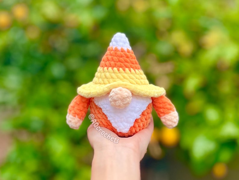 no sew halloween gnomes, crochet halloween gnomes, halloween gnomes crochet pattern, frankenstein gnome crochet pattern, candy corn crochet pattern, witch gnome crochet pattern, crochet frankenstein gnome, crochet candy corn gnome, crochet witch gnome, amigurumi halloween, halloween crochet pattern