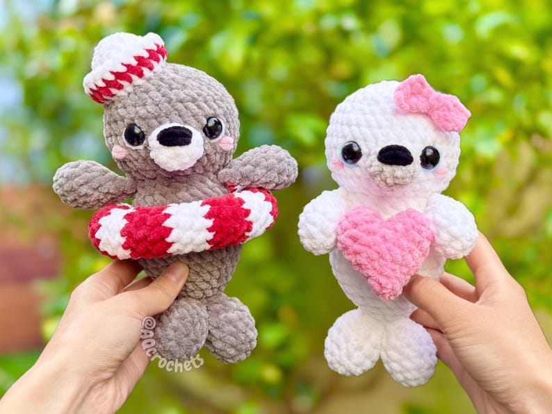 seal crochet pattern, amigurumi seal pattern, low sew seal, cute seal crochet pattern, underwater crochet pattern, animal crochet pattern