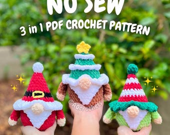 Häkelanleitung für Weihnachtswichtel ohne Nähen (Häkelanleitung ohne Nähen, Weihnachtshäkelanleitung, Amigurumi-Weihnachtswichtel, Weihnachtsbaumwichtel)