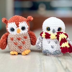 owl crochet pattern, no sew owl crochet pattern, amigurumi owl, snowy owl crochet pattern, regular owl crochet pattern, 2 in 1 owl crochet pattern, hedwig crochet pattern, animal crochet pattern, animal amigurumi